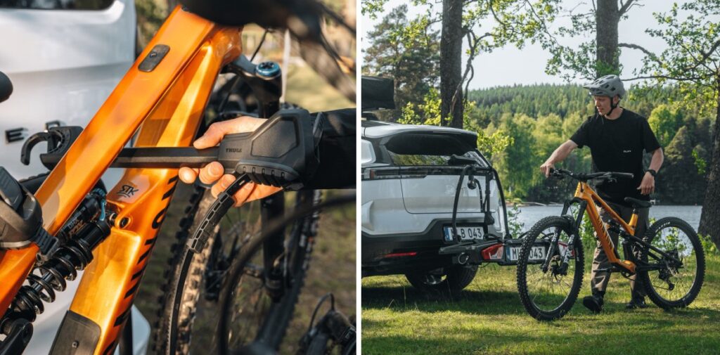 Portabicis VeloSpace 3 para todo tipo de bicis, incluidas e-bikes. Portabicis Thule VeloSpace 3: versatilidad y capacidad para todo tipo de bicicletas