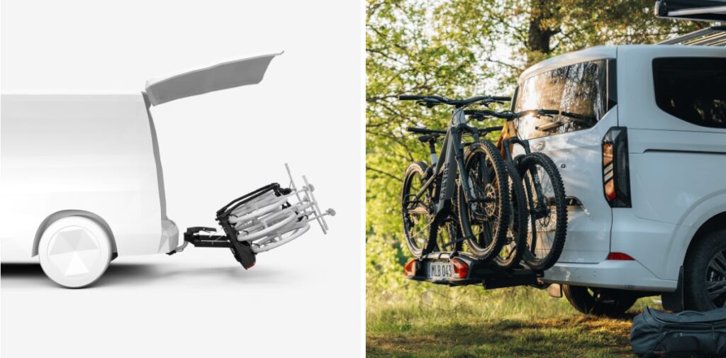 Portabicis VeloSpace 3 camper. Portabicis Thule VeloSpace 3: versatilidad y capacidad para todo tipo de bicicletas