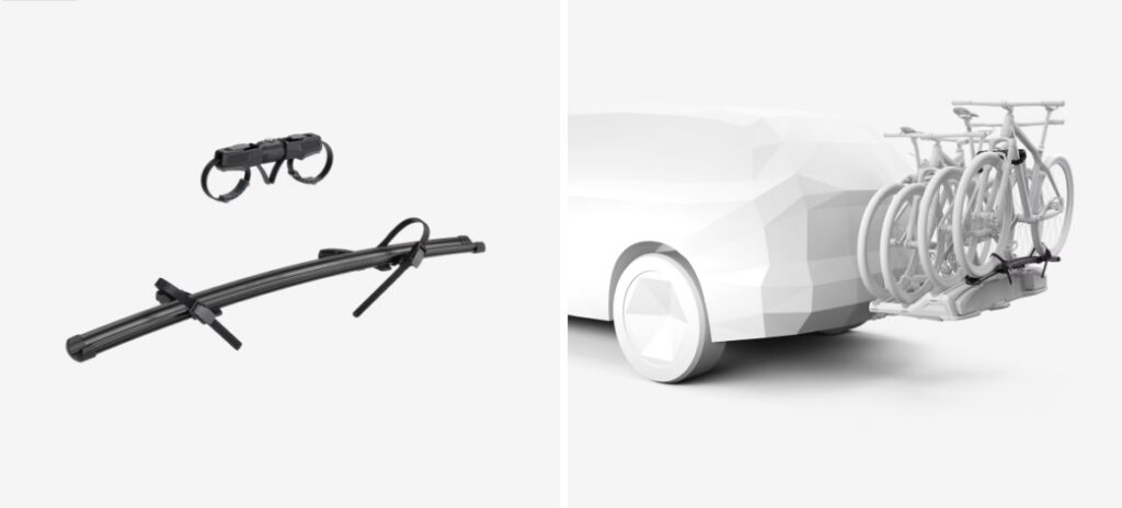 Portabicics Thule VeloSpace 3. Adaptador para 3ª y 4ª bici para el portabicis VeloSpace 3